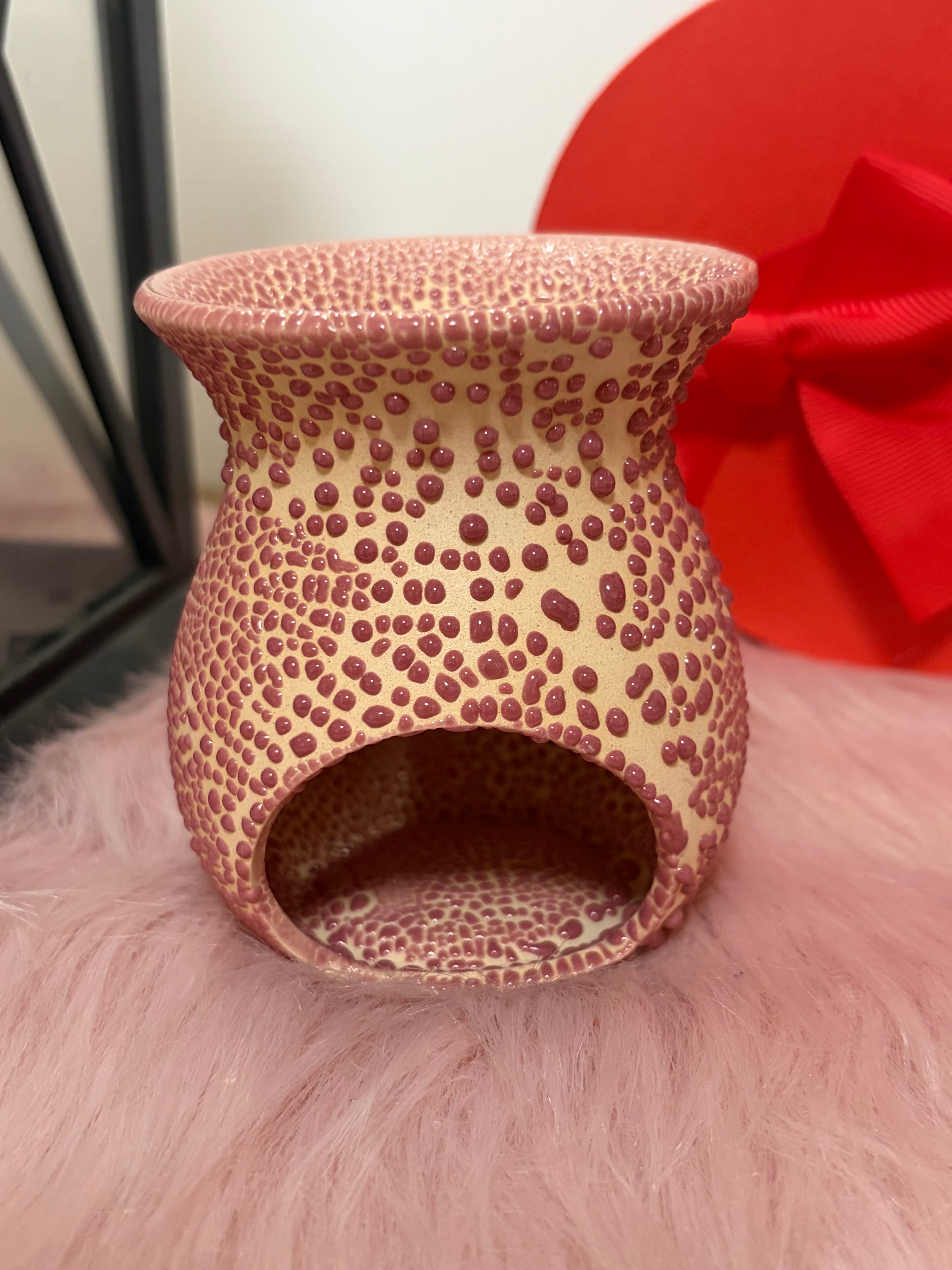Brûleur style granuleux rose